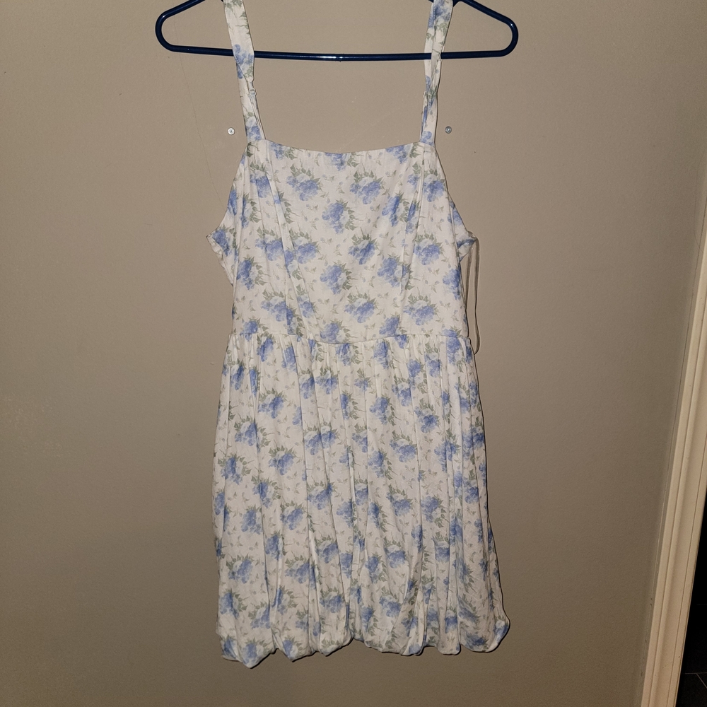 Altar'd State Blue and White Floral Dress